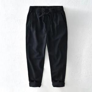 Custom <b>Men's</b> Women's Casual <b>Jogger</b> Trousers Elastic Waist Drawstring Closure <b>Loose</b> <b>Fit</b> Waterproof Cotton Canvas Fabric Factory - Product Image 3
