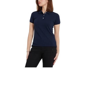 Polo de verano de alta calidad para mujer, Polo informal de manga corta con logotipo, polos bordados de BD - Product Image 1