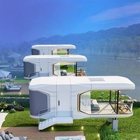 Maison-capsule spatiale de haute qualité préfabriquée et portable pour les stations de tourisme écologiques et les destinations panoramiques