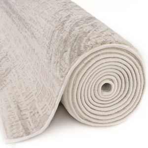 Carmel Cream-Grey Abstract <b>Home</b> <b>Textile</b> Rug 6030 Collection - Product Image 6