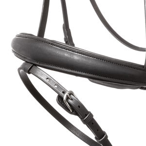 La brida está hecha de cuero y tiene una forma anatómica, tocado acolchado muy suave con un gran corte de oreja - Product Image 4