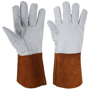 Prix bon marché gant de barbecue résistant à la chaleur gants de soudage en cuir - Product Image 4