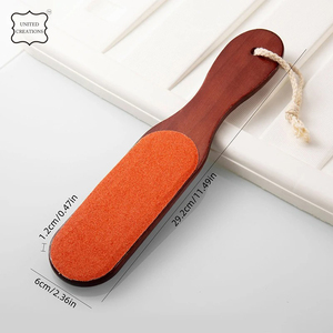 Lime à pied dissolvant de callosités talon manche en bois lime à pédicure lime à pied pour peau morte soins de beauté lime à pied dissolvant de callosités - Product Image 5