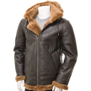 Premium véritable peau de mouton Sherpa qualité Faux peau de mouton chaud hiver poche polaire hommes fourrure vers le bas manteau grande taille - Product Image 2