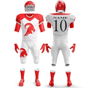 Uniforme de Fútbol Americano CABRA WEAR OEM ODM, Conjunto Personalizado con Logotipo Sublimado, Jersey y Pantalones Transpirables de Secado Rápido, Manga Corta, 100% - Product Image 2