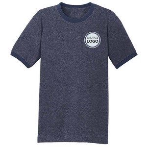 เสื้อยืดผู้ชายแขนสั้นคอกลมผ้าคอตตอนสำหรับ100% เสื้อยืดแขนสั้นสำหรับใส่เล่นกีฬาออกแบบโลโก้ได้ตามต้องการ - Product Image 6