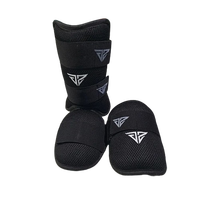 Protège-tibias de baseball personnalisables avec logo, haute qualité, robustes, protection professionnelle, légers, en tissu nylon/polyester et mousse.