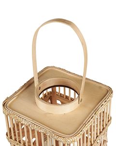 โคมไฟไม้ไผ่โบราณ LED เป็นมิตรกับสิ่งแวดล้อมแบบดั้งเดิมการออกแบบเอเชียตกแต่งบ้านโต๊ะวินเทจตัวเลือกที่แขวนด้วย Sisu - Product Image 2