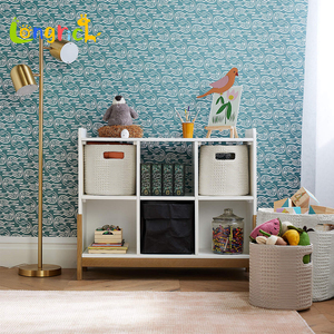 Meuble <span class=keywords><strong>de</strong></span> <span class=keywords><strong>rangement</strong></span> économique, étagère à livres moderne et simple, style nordique, multi-usages pour enfant, avec échelle - Product Image 2