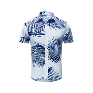 เสื้อเชิ้ตแขนสั้นฮาวายพิมพ์ลายสำหรับผู้ชายเสื้อผ้าแนวสตรีท - Product Image 4