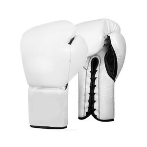 GAF Best-seller Gants de boxe à lacets de bonne qualité Logo personnalisé Gants de boxe de compétition en cuir de vachette pour adultes - Product Image 5