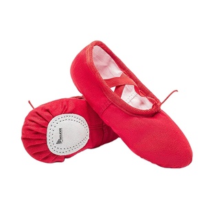 Chaussons de danse classiques en toile toutes couleurs, semelle souple et flexible, pour débutantes, filles et femmes, chaussures d'entraînement, vente en gros - Product Image 5