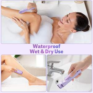 Depiladora 2 en 1 Recargable, Impermeable e Indolora para Mujer, Afeitadora para Depilación Corporal Completa, para Zonas Íntimas - Product Image 5