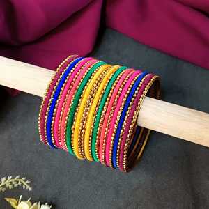 Boho oxidized เครื่องประดับอินเดียชุดกำไลกำมะหยี่เครื่องประดับสำหรับผู้หญิงเด็กผู้หญิง - Product Image 2