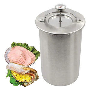 Cuisine en acier inoxydable porc poulet moule Hamburger outil manuel <span class=keywords><strong>jambon</strong></span> fabricant tarte hachoir Burger main viande presse - Product Image 2