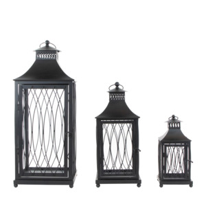 Faroles de Metal Decorativos Americanos para Exteriores, Portavelas para Interiores y Exteriores, Decoración Navideña para el Hogar, Portavelas Hechos a Mano, Duraderos - Product Image 2