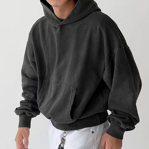 Sweat-shirt à capuche unisexe personnalisé de qualité supérieure en molleton 100% coton, coupe classique, fabriqué par un fabricant professionnel - Product Image 3