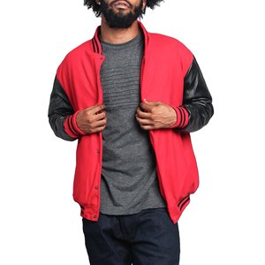 Veste universitaire en laine légère de haute qualité personnalisable pour hommes, respirante, décontractée, vêtements d'hiver, col montant, nouveau design OEM Letterman - Product Image 3