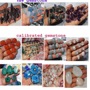 งานฝีมือหินกึ่งมีค่าอัญมณีอัญมณีทรงหลวมคริสตัลควอตซ์ธรรมชาติแบบหลายเหลี่ยม - Product Image 5