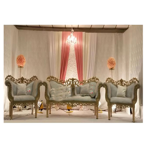 ชุดโซฟาเวทีงานแต่งงานดีไซน์ราชวงศ์โซฟาสำหรับงานแต่งงานแบบอินเดีย - Product Image 1