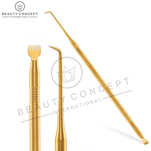Golden Eco-Friendly Eyelash Lifter Tool Peine Liquid Form Eye Lash Lifting Tools para Salon Beauty Care - Product Image 2