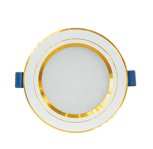 Foco empotrable de aluminio LED minimalista moderno de 90mm con borde dorado Certificado TLC Gran valor para oficina en casa Hecho en Vietnam - Product Image 6