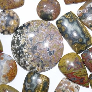 Haute qualité naturel océan jaspe lâche Cabochon mélange forme taille en vrac bijoux Lot Quartz pierre précieuse pour la fabrication de bijoux - Product Image 2