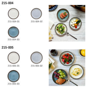 Vente en gros de vaisselle en porcelaine de conception moderne japonaise, grandes assiettes de service à soupe inclinées, bols en céramique écologiques, usage domestique - Product Image 2