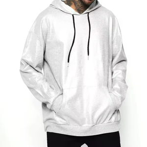 Nouvel arrivage de sweats à capuche streetwear surdimensionnés pour hommes Logo personnalisé Manches longues brodées Design 100% coton écologique - Product Image 1