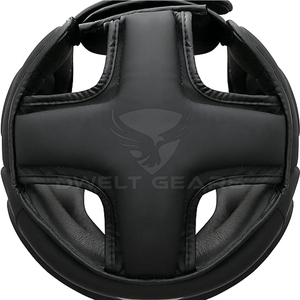 Hot Sale Custom Logo Quality Leather Full Face Boxing <b>Head</b> Guard Professional Breathable Eco-friendly Adjustable Portable - Product Image 2