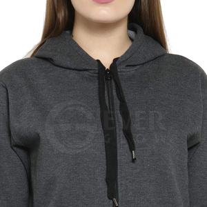 Wholesale OEM Custom Logo Long Sleeve Women's <b>Hoodies</b> Custom Solid Fashion Wear Women <b>Hoodies</b> for Sale - Product Image 2