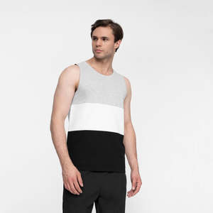 Gym Wear Custom Wholesale Winter Fashion Plus Size Breathable <b>Knitted</b> High Street Sleeveless Neck <b>Vest</b> <b>Men</b> Tank Top Your Own - Product Image 4