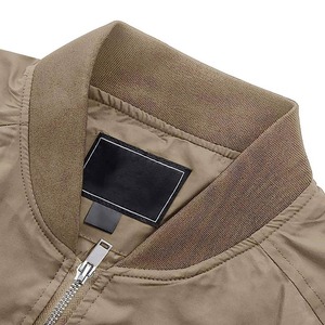 High Street OEM Men's Winter Letterman <b>Baseball</b> <b>Bomber</b> <b>Jacket</b> Canvas Stand Collar 100% Polyester Breathable Zipper New - Product Image 6
