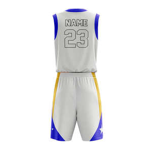 Uniforme de baloncesto profesional Material duradero Poliéster Hecho Antiarrugas Hombres Uniformes de baloncesto - Product Image 3