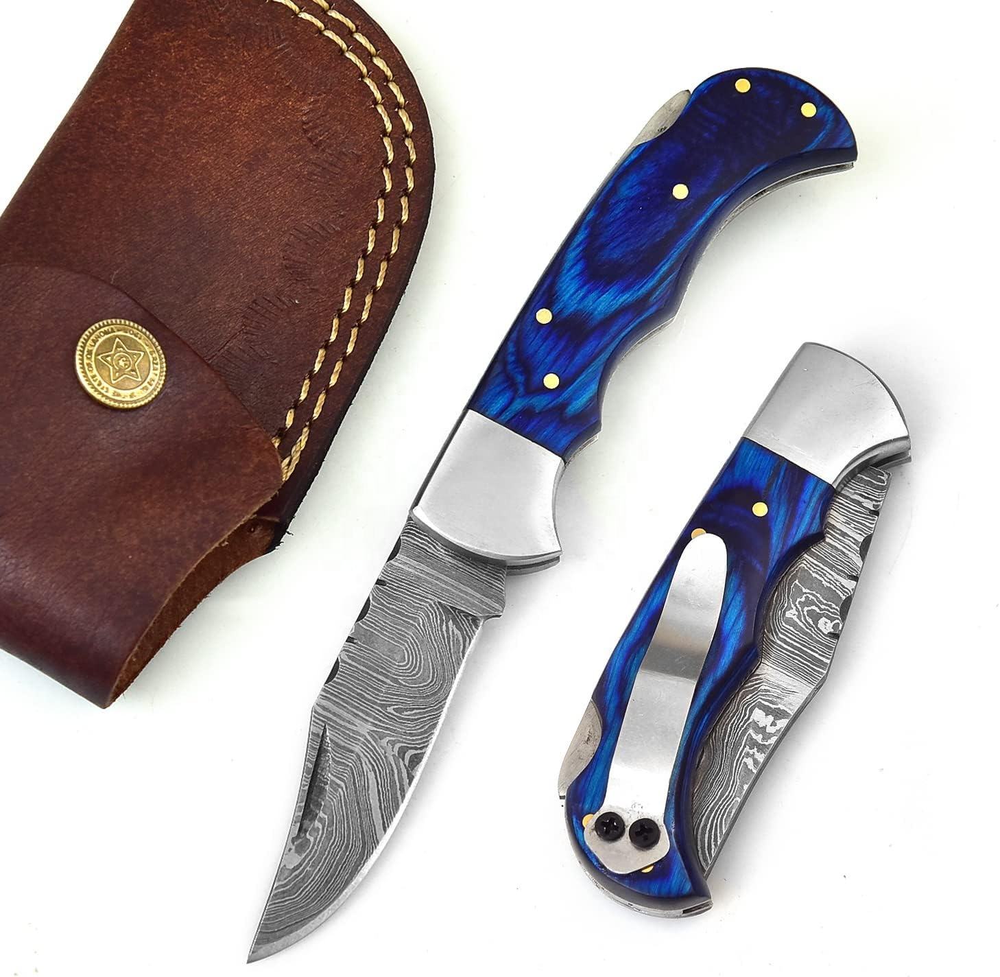 ไม้ pakka สีฟ้า