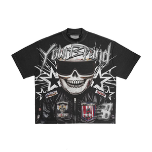 Vêtements pour hommes, t-shirts pour hommes en gros, 100% coton, haute qualité, nouveau t-shirt X Legends Never Die avec grand imprimé crâne, t-shirts pour hommes - Product Image 3