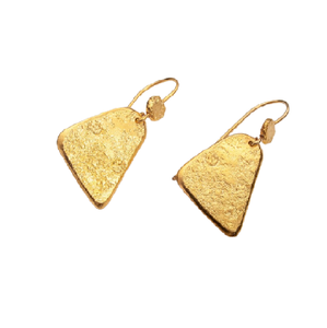 2024 exquis fabriqués à la main à usage quotidien cerceaux ovales sans plomb boucles d'oreilles en laiton fleurs pour Arkansas dames - Product Image 2