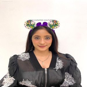 Designs personnalisés élégants Bandeau Mardi Gras Bandeaux en perles indiens ornés à la main Bandeaux en perles élégants et chics - Product Image 3