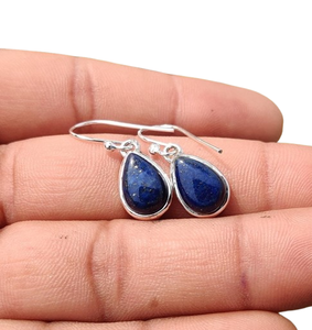 Bijoux pour femmes Boucles d'oreilles style boho en argent 925 Sterling Silver Lapis Gemstone Trending Handmade Earrings Gift For Love - Product Image 1