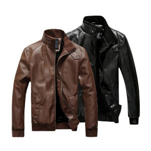 New Trendin' HIGH STREET Style Hombres Chaqueta de cuero Venta al por mayor Chaquetas de cuero para hombres - Product Image 1