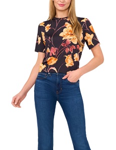 Camiseta Holgada de Poliéster con Estampado Ecológico para Mujer, Ideal para el Verano - Product Image 1