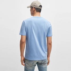 เสื้อยืดผู้ชายทรงพอดีตัวมาใหม่ฤดูร้อนเสื้อยืดแขนสั้นคอกลมผ้าโพลีเอสเตอร์ผ้าฝ้ายคอ - Product Image 2