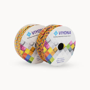 Luxe Traditionnel Métallique Vague Motif Crochet Décoratif Dentelle Garniture 8mm Polyester Or Cuivre Bronze Argent Mélange Brillant - Product Image 1