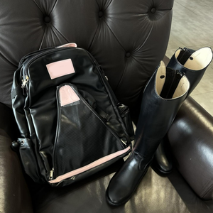 Zaino equestre con supporto per casco, borsa per <span class=keywords><strong>stivali</strong></span>, borsa per <span class=keywords><strong>equitazione</strong></span>, borsa per casco equestre impermeabile di grande capacità - Product Image 4