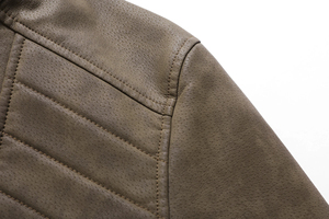 Men's Lightweight Leather <b>Jacket</b> with Custom Logo and Pattern Decoration Different Styles and Designs in <b>Canvas</b> <b>Jacket</b> - Product Image 5