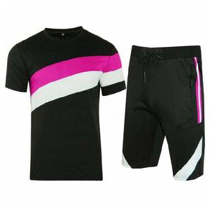 Bloque Color Nuevo diseño de moda Ropa de hombre Tallas grandes Estilo de calle Algodón Personalizado Estilo de calle alta Conjunto doble de dos piezas - Product Image 6