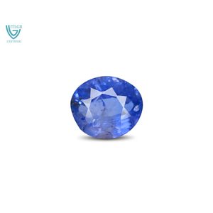 Zafiro Azul Natural de 4.04 Quilates, Gema Facetada Calibrada de 10 mm, Color Azul Real, 8 mm de Alto, 6 mm de Ancho, Piedra Suelta Tratada con Calor - Product Image 1
