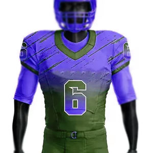 Ensemble d'uniformes de style à manches courtes pour hommes, hauts de football américain, maillot de football américain pour hommes, superbe qualité - Product Image 4