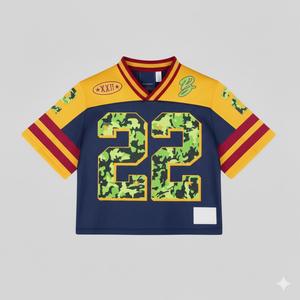 Wholesale Custom Printed Red 100% Polyester Mesh Breathable Quick Dry Moisture Wicking Short Men American <b>Football</b> Fan Jersey - Product Image 6