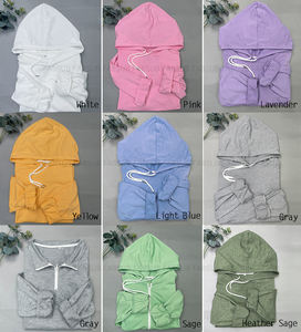 Sweat à capuche zippé personnalisé pour homme, 100% coton, polaire pour la salle de sport en hiver - Product Image 6